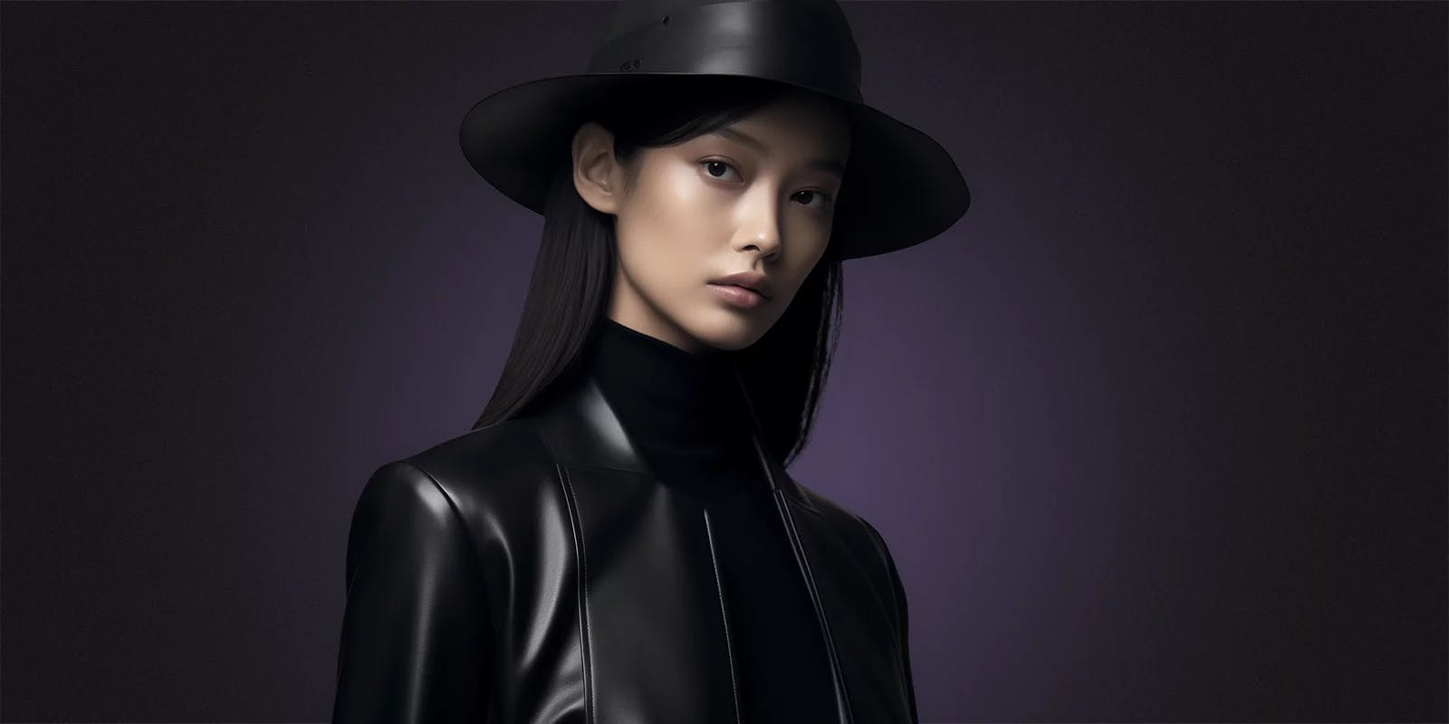 Fashion woman in black