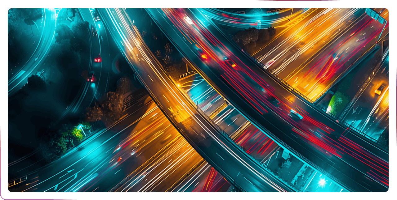 roads with lights
