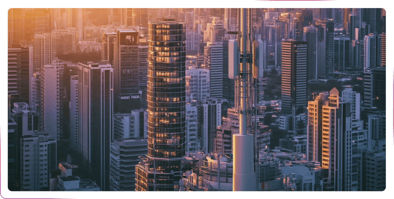 view of the big city